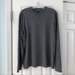Gray Long Sleeve Top